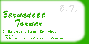 bernadett torner business card